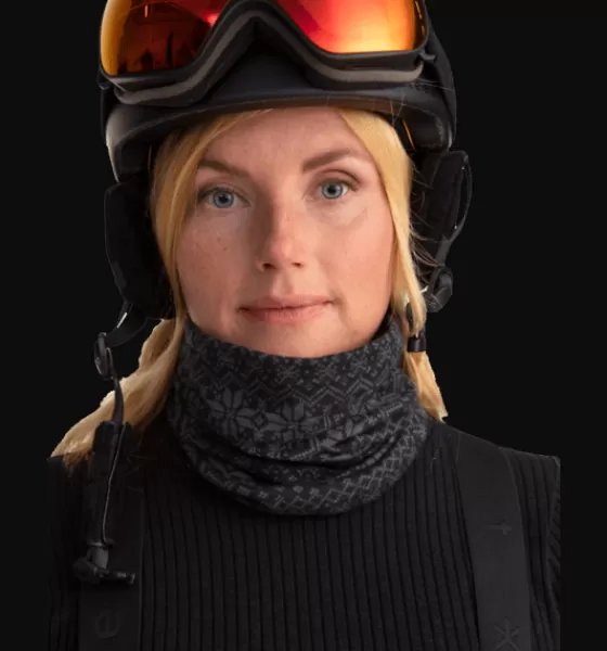 Everest Outdoor Halsduk<Jacquard Wool Neck Warmer DARK GREY/BLACK