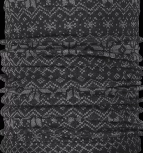 Everest Outdoor Halsduk<Jacquard Wool Neck Warmer DARK GREY/BLACK