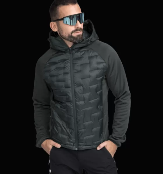 Everest Outdoor Varma Jackor | Tunna Jackor<M Hybrid Hood Jacket DARK GREEN