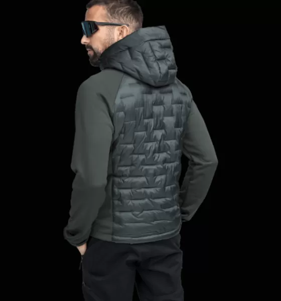 Everest Outdoor Varma Jackor | Tunna Jackor<M Hybrid Hood Jacket DARK GREEN