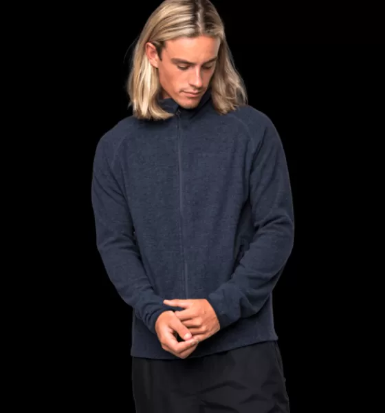 Everest Outdoor Tröjor & T-Shirts | Tröjor<M Zip Fleece Jacket NAVY MELANGE