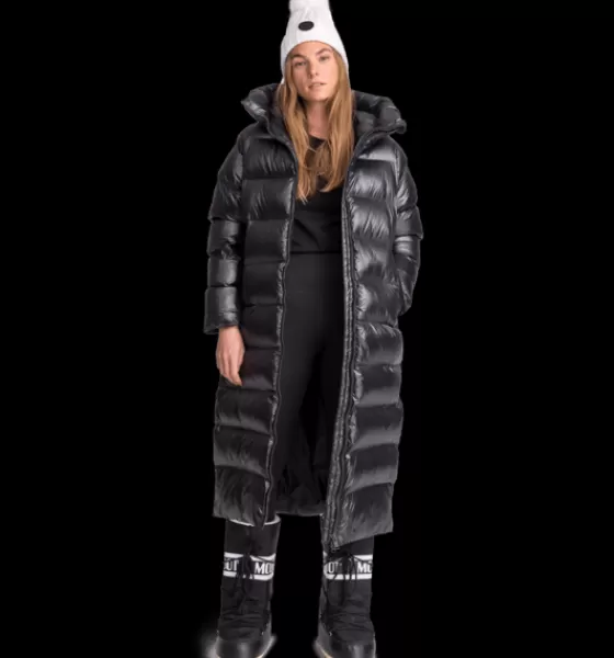 Everest Outdoor Varma jackor<W Juneau Coat BLACK SHINY