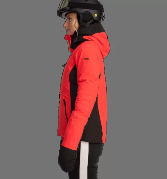 Everest Outdoor Skidjackor | Varma jackor<W Luna Jacket FIERY RED/BLACK