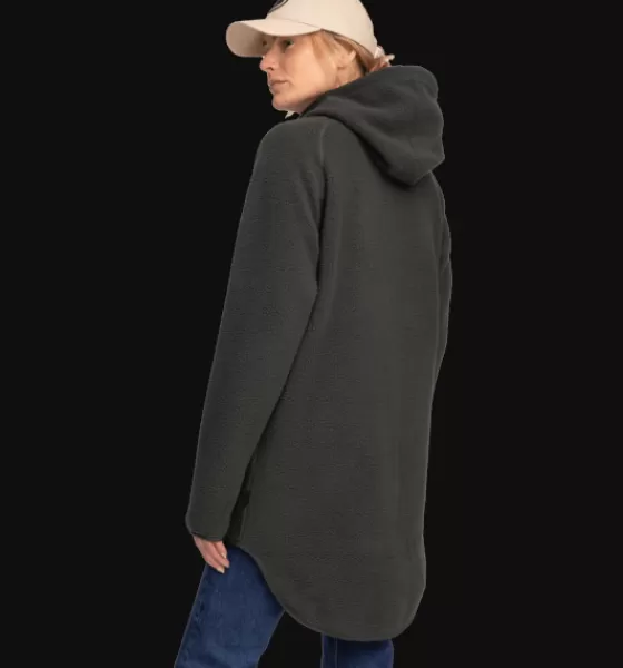 Everest Outdoor Tröjor & T-Shirts | Tröjor<W Pile Long Hood DARK GREEN
