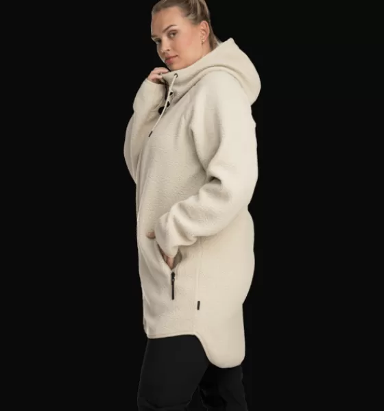 Everest Outdoor Tröjor & T-Shirts | Tröjor<W Pile Long Hood IVORY BEIGE