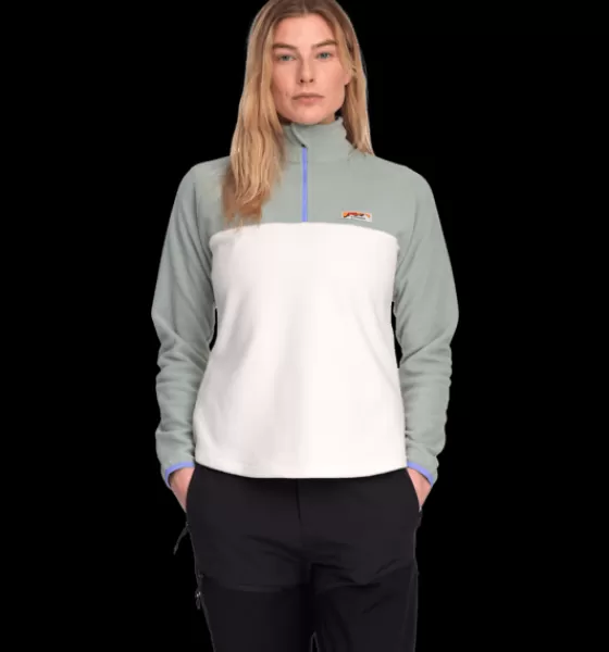 Everest Outdoor Tröjor & T-Shirts | Tröjor<W Quarter Zip WHITE/GREEN