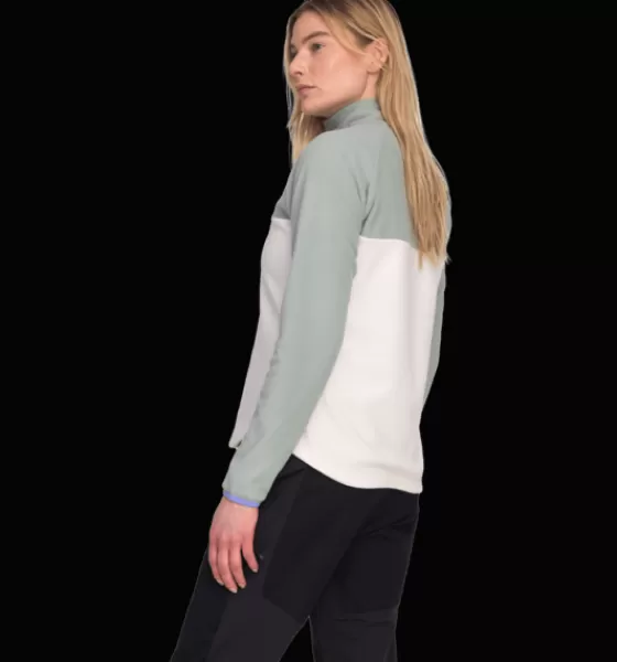Everest Outdoor Tröjor & T-Shirts | Tröjor<W Quarter Zip WHITE/GREEN